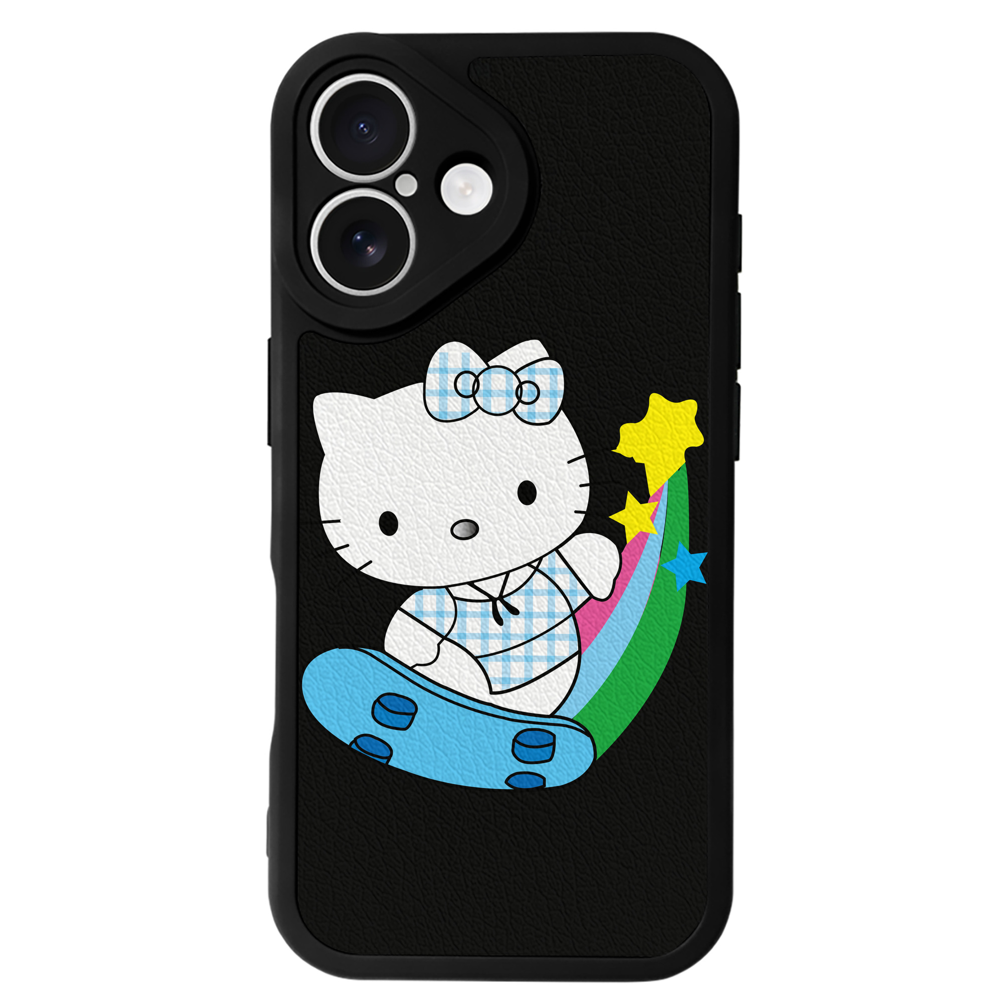 （画像用） Hello Kitty ハローキティ 【iPhone 16シリーズ対応】シリコンスマホケース（レザー調） 材質：シリコン
